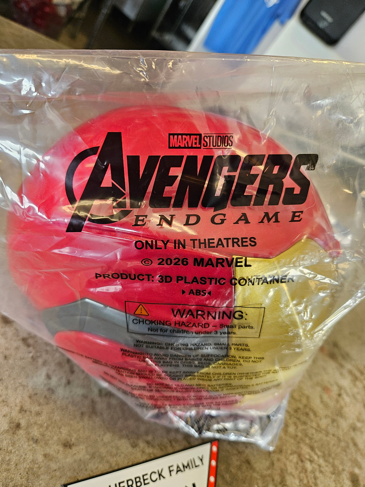 Iron Man Helmet Popcorn Bucket - Avengers Endgame 2026 Encore NEW