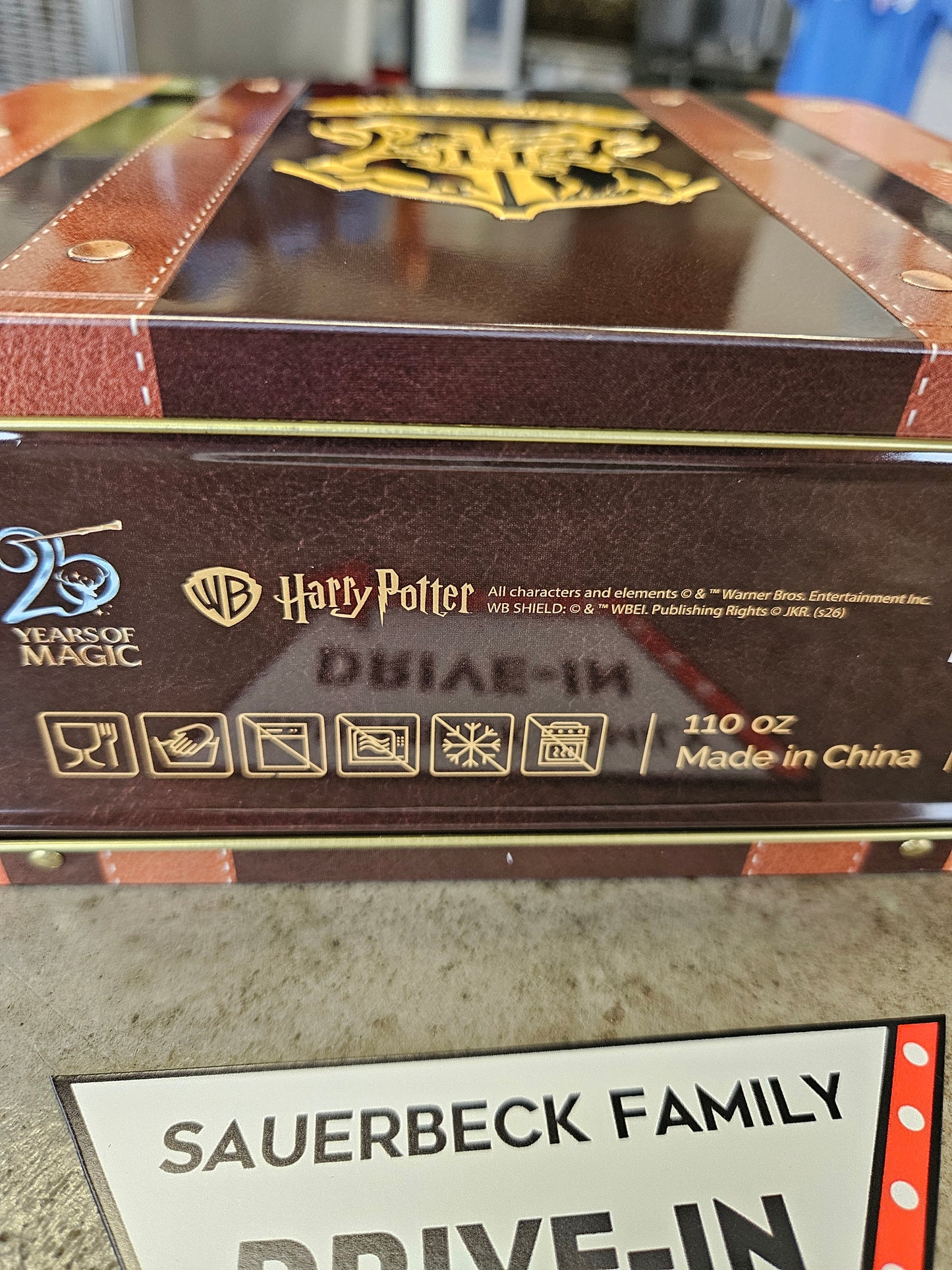 Harry Potter 25th Anniversary Briefcase Popcorn Tin