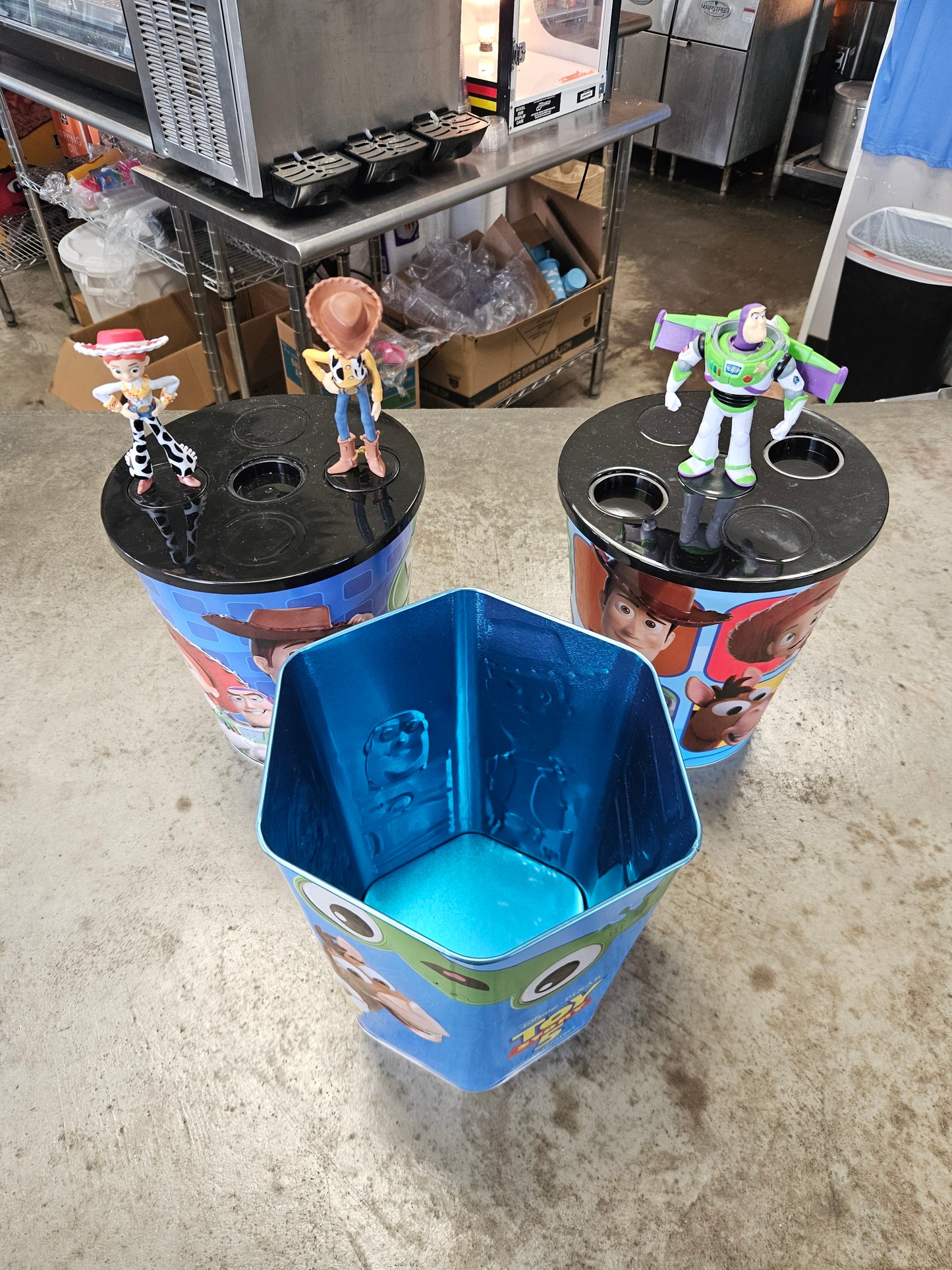 NEW! 2 Toy Story 5 Popcorn Buckets with 5 Toppers IN HAND 2026 - 10pcs