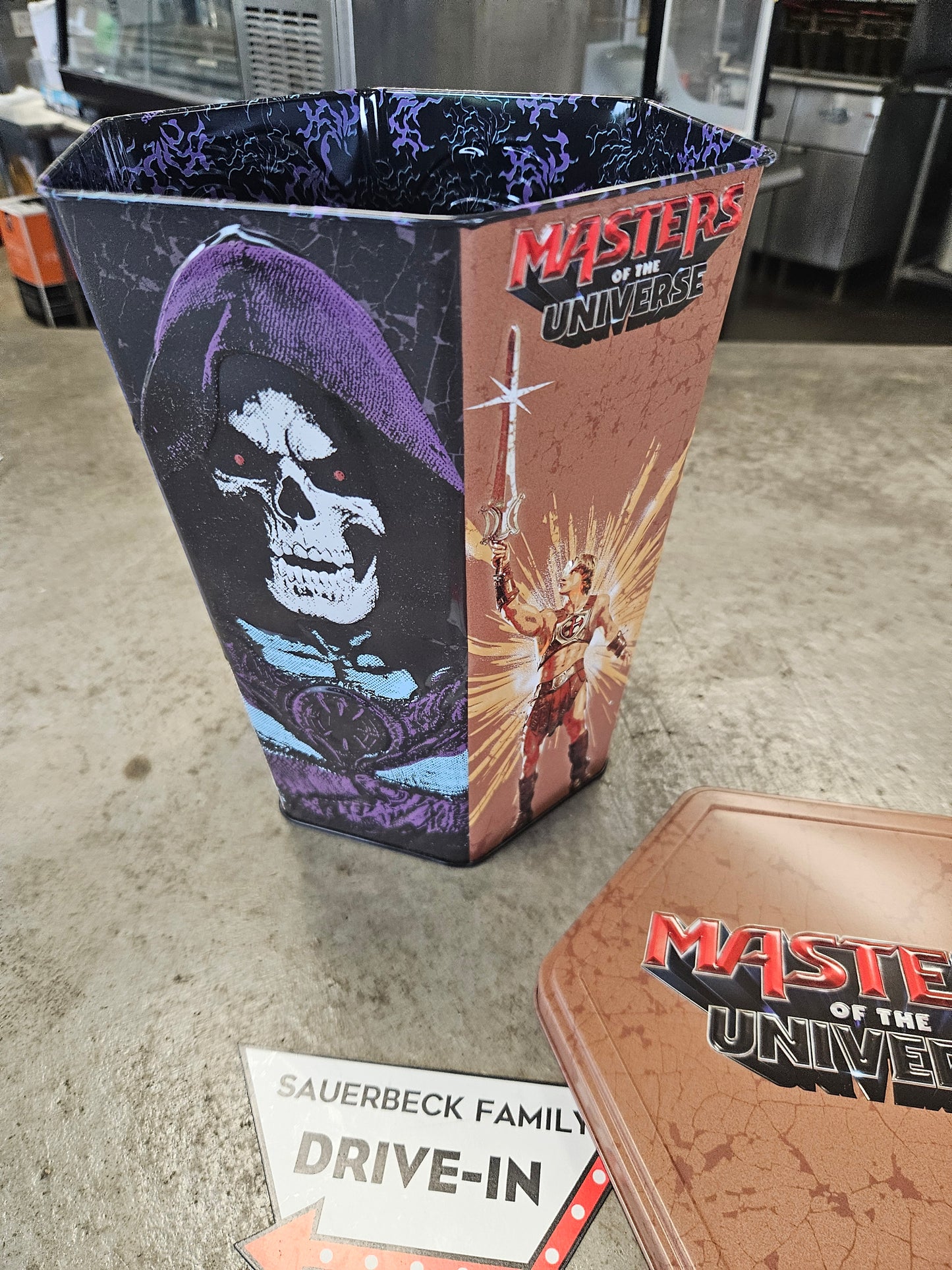 NEW! Masters Of The Universe Hexagon Popcorn Bucket Tin IN HAND 2026