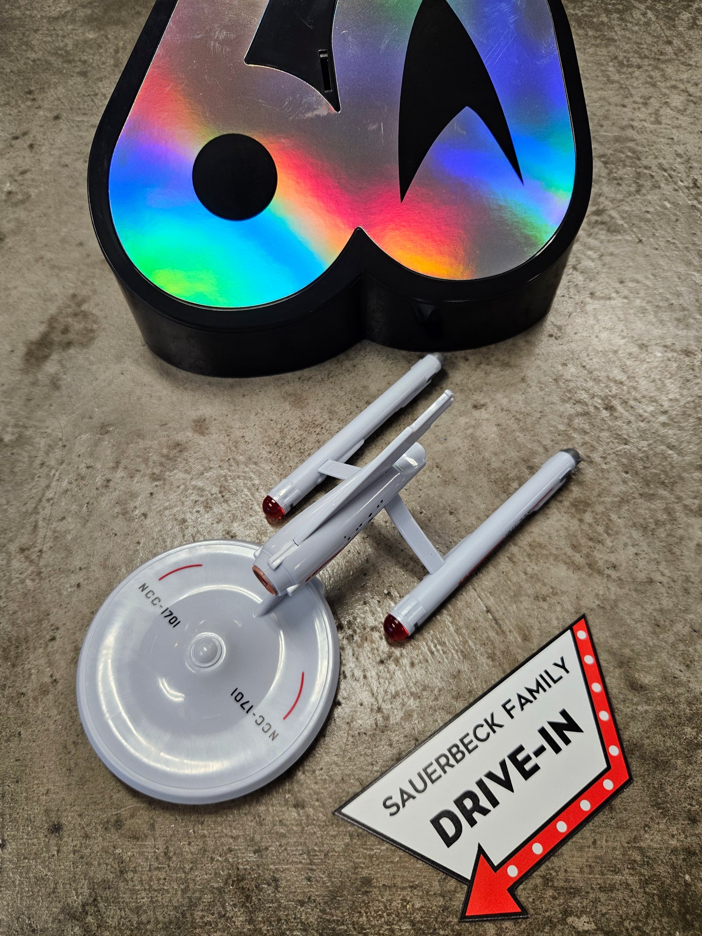 Star Trek Enterprise Popcorn Bucket 60th Anniversary IN HAND 2026