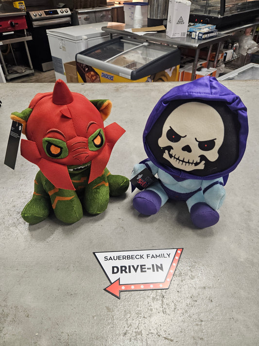 NEW! Set of 2 Masters Of The Universe Battlecat Skeletor Plush IN HAND 2026