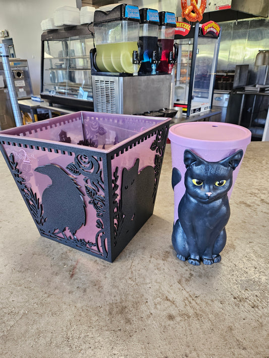 Practical Magic 2 - SET of 2 Silhouette Bucket & Black Cat Cup IN HAND 2026