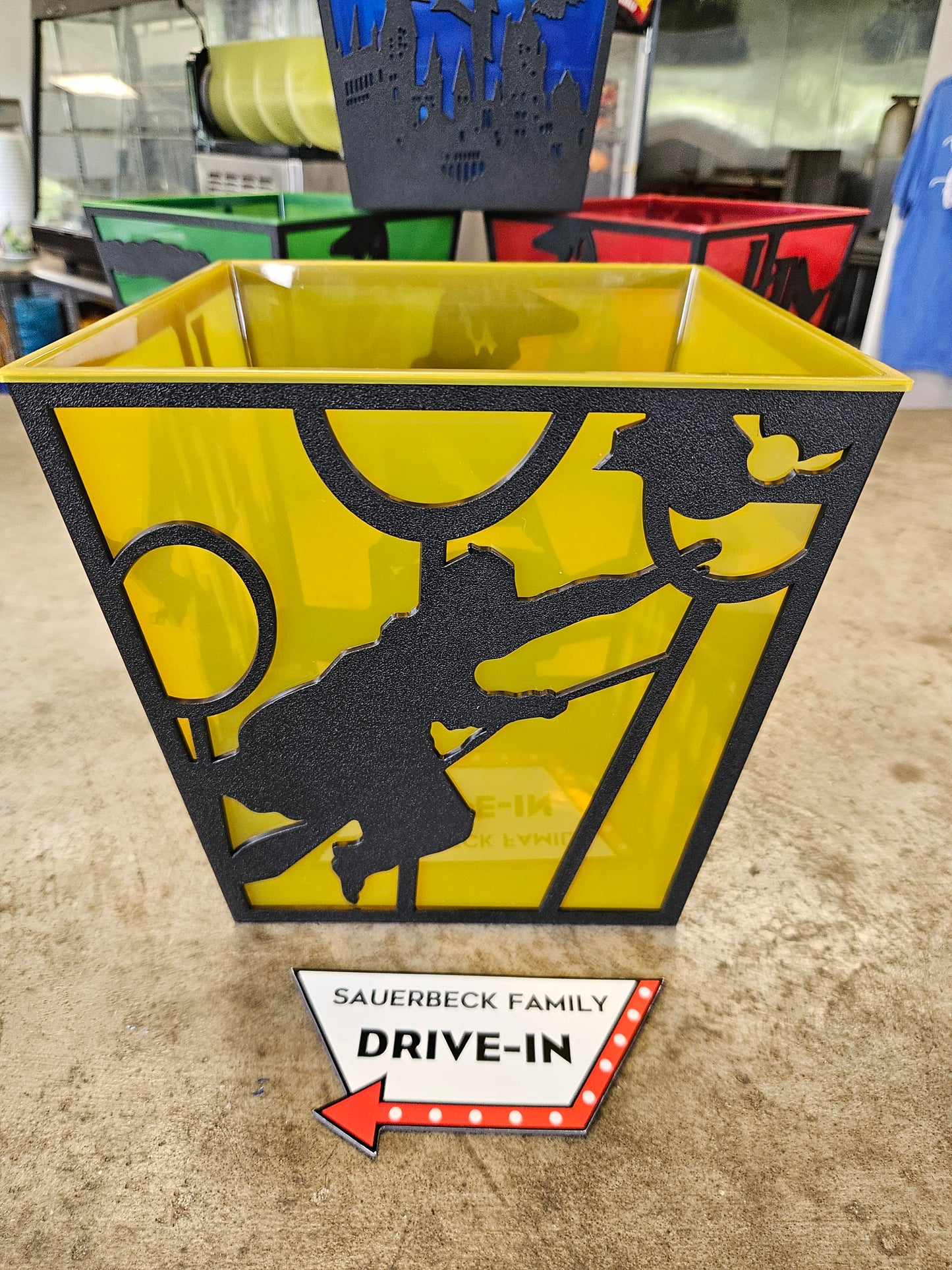 Harry Potter 25th Anniversary YELLOW Popcorn Bucket Silhouette