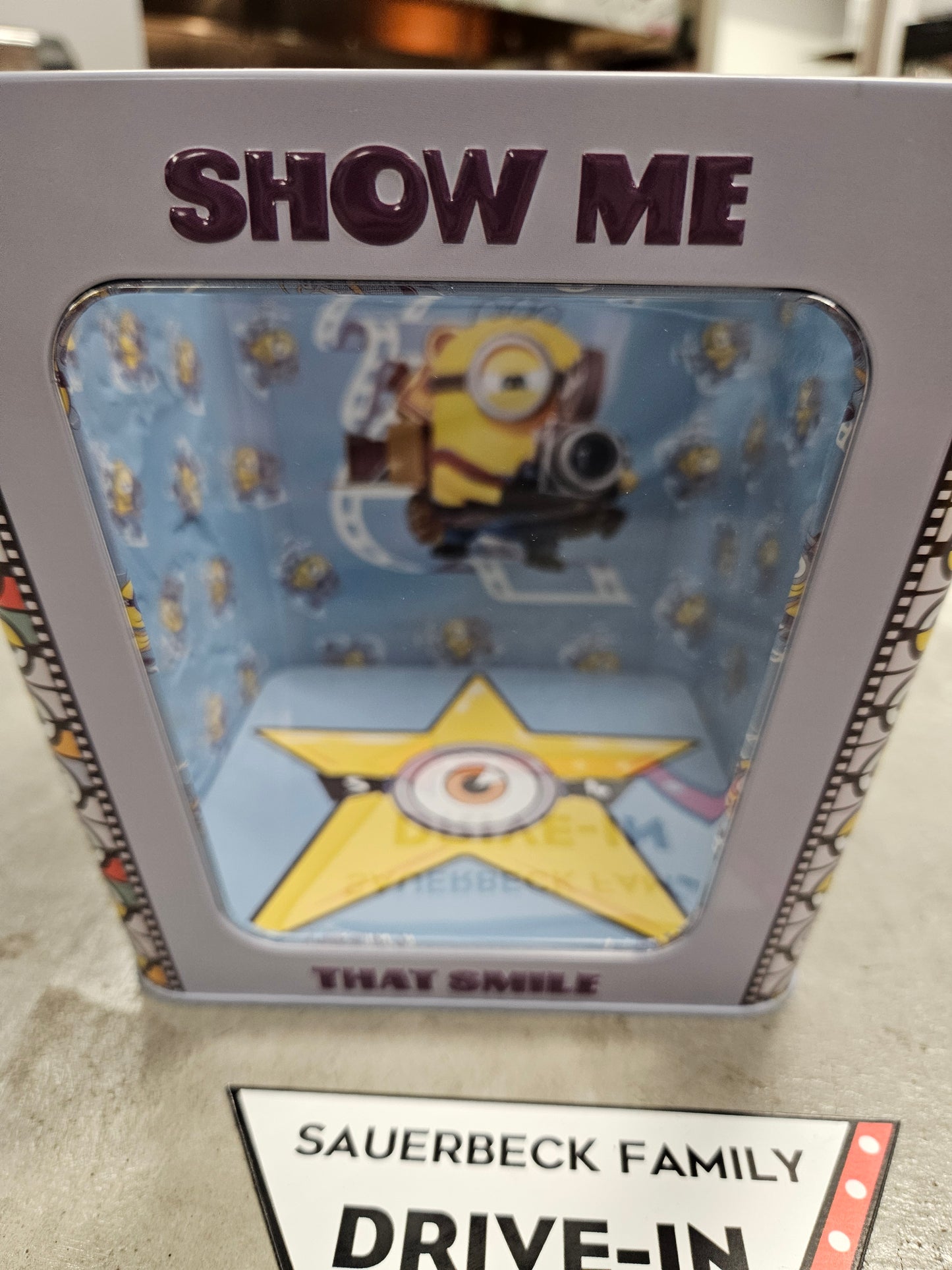 NEW! Minions & Monsters Square Window Popcorn Bucket Tin IN HAND 2026