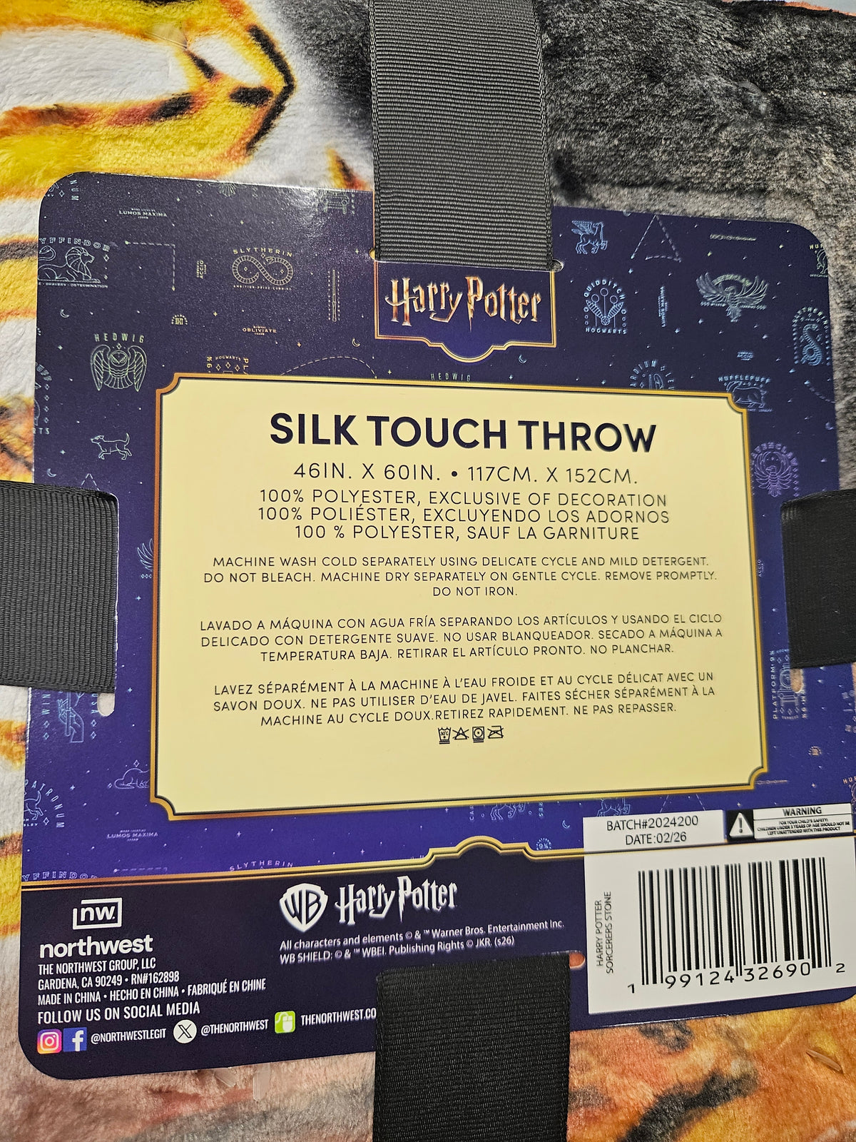 Harry Potter Sorcerer's Stone Blanket Throw - NEW - Fast Shipping