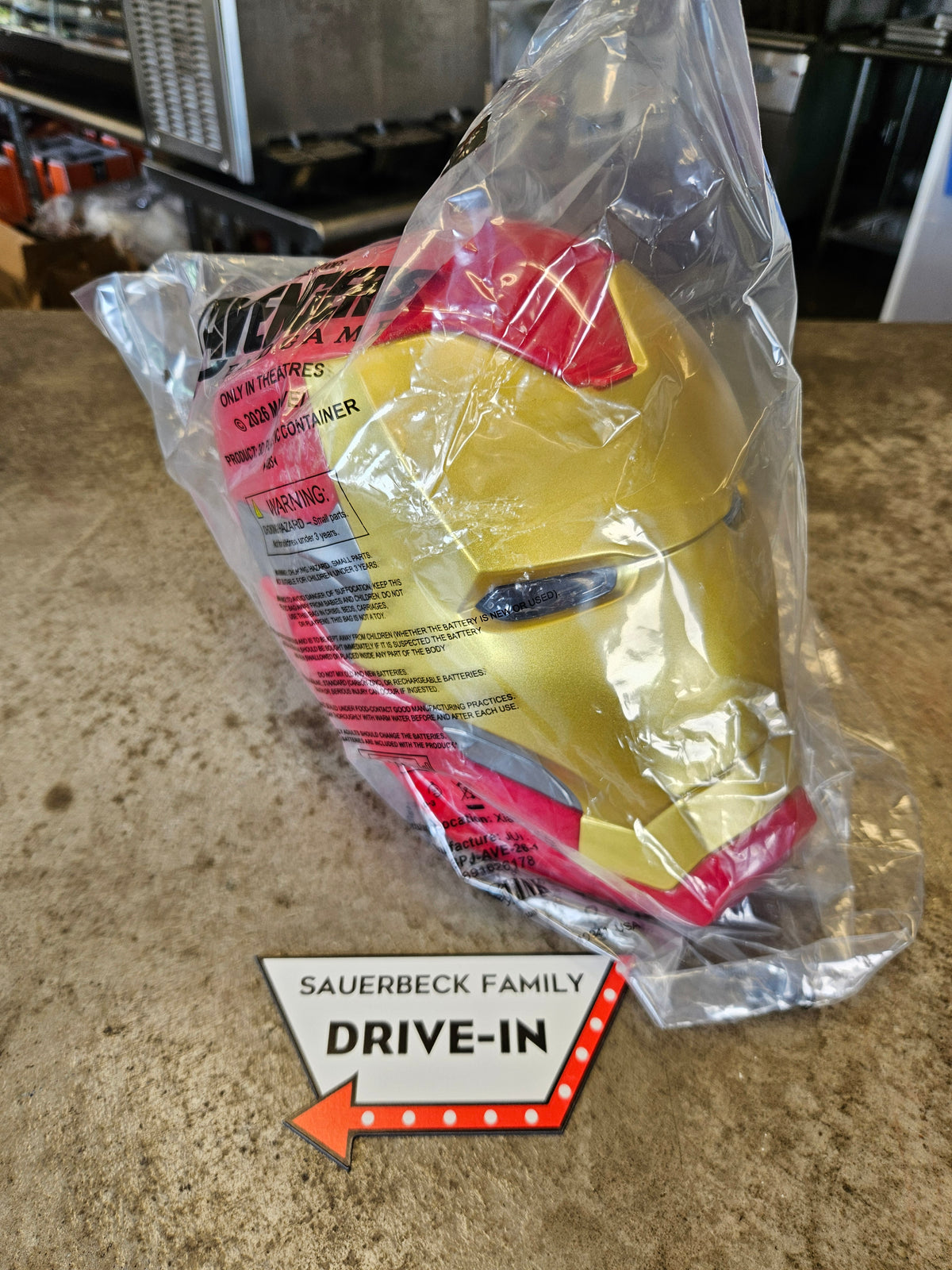Iron Man Helmet Popcorn Bucket - Avengers Endgame 2026 Encore NEW