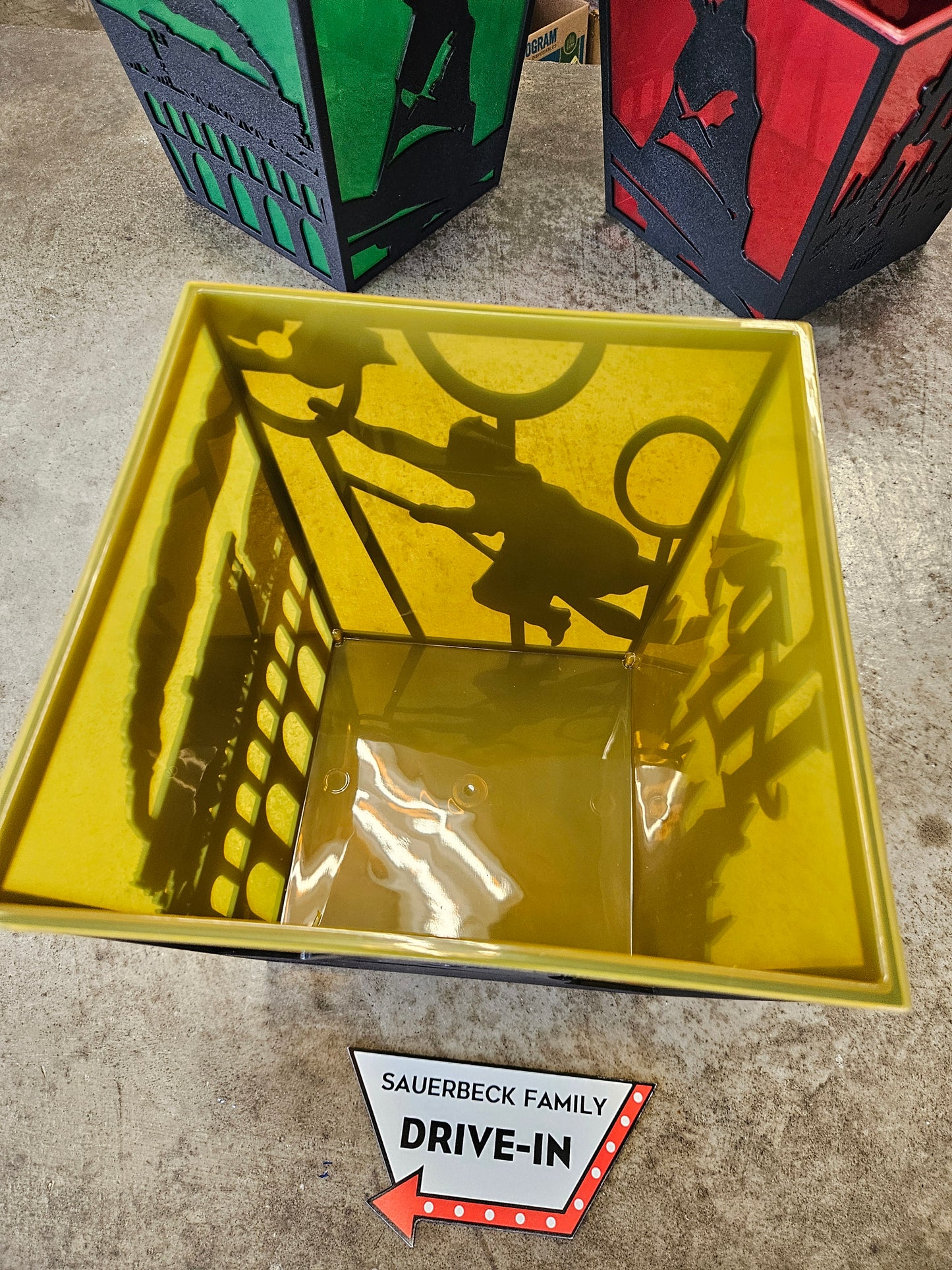 Harry Potter 25th Anniversary YELLOW Popcorn Bucket Silhouette