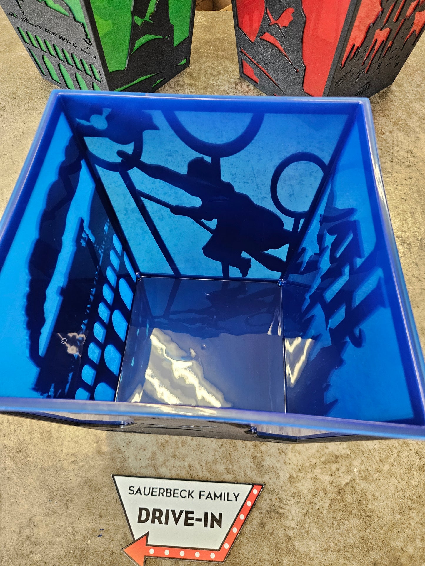 Harry Potter 25th Anniversary BLUE Popcorn Bucket Silhouette