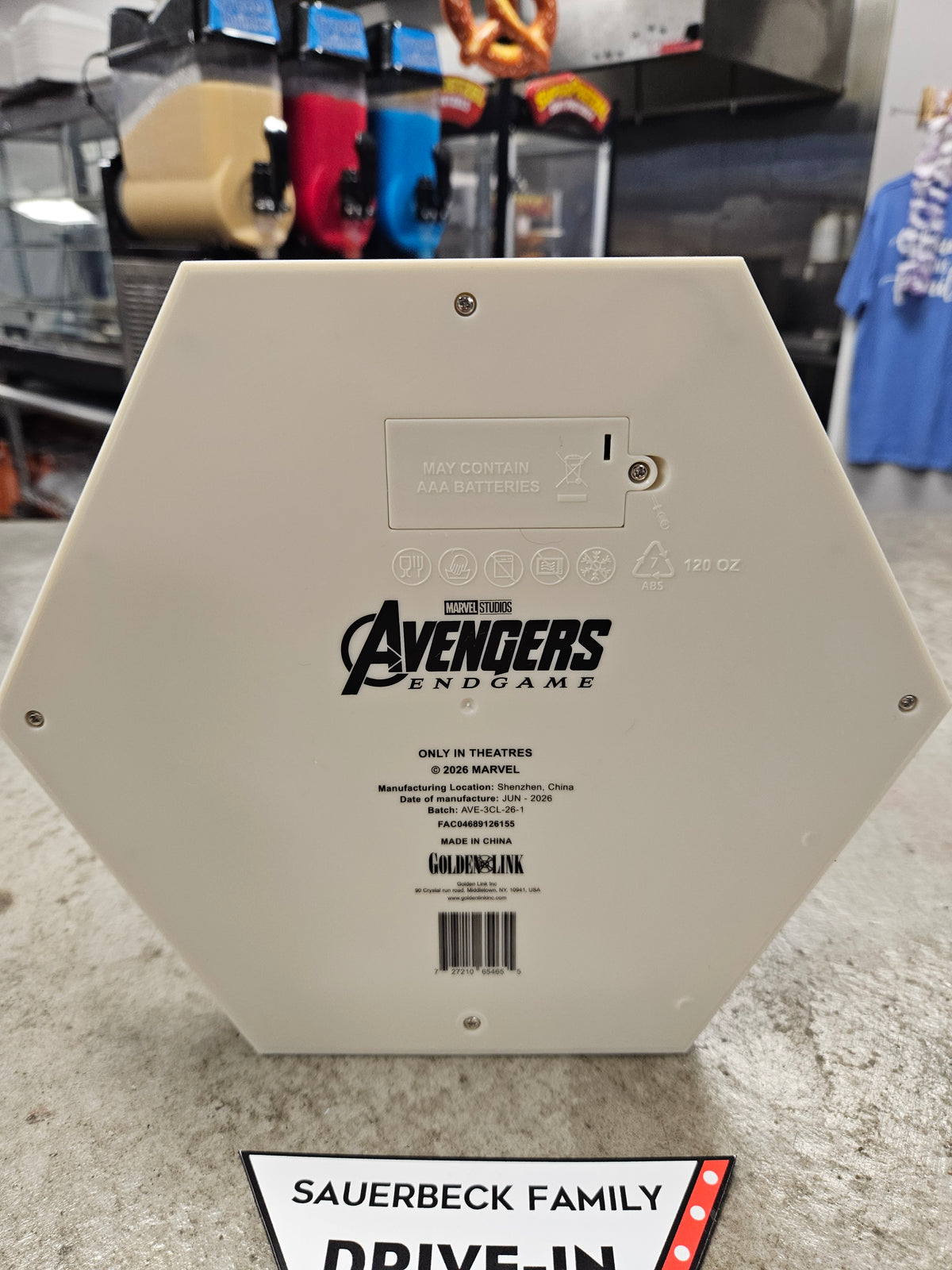 Infinity Stone Gauntlet Popcorn Bucket - Avengers Endgame 2026 Encore NEW Gauntlet