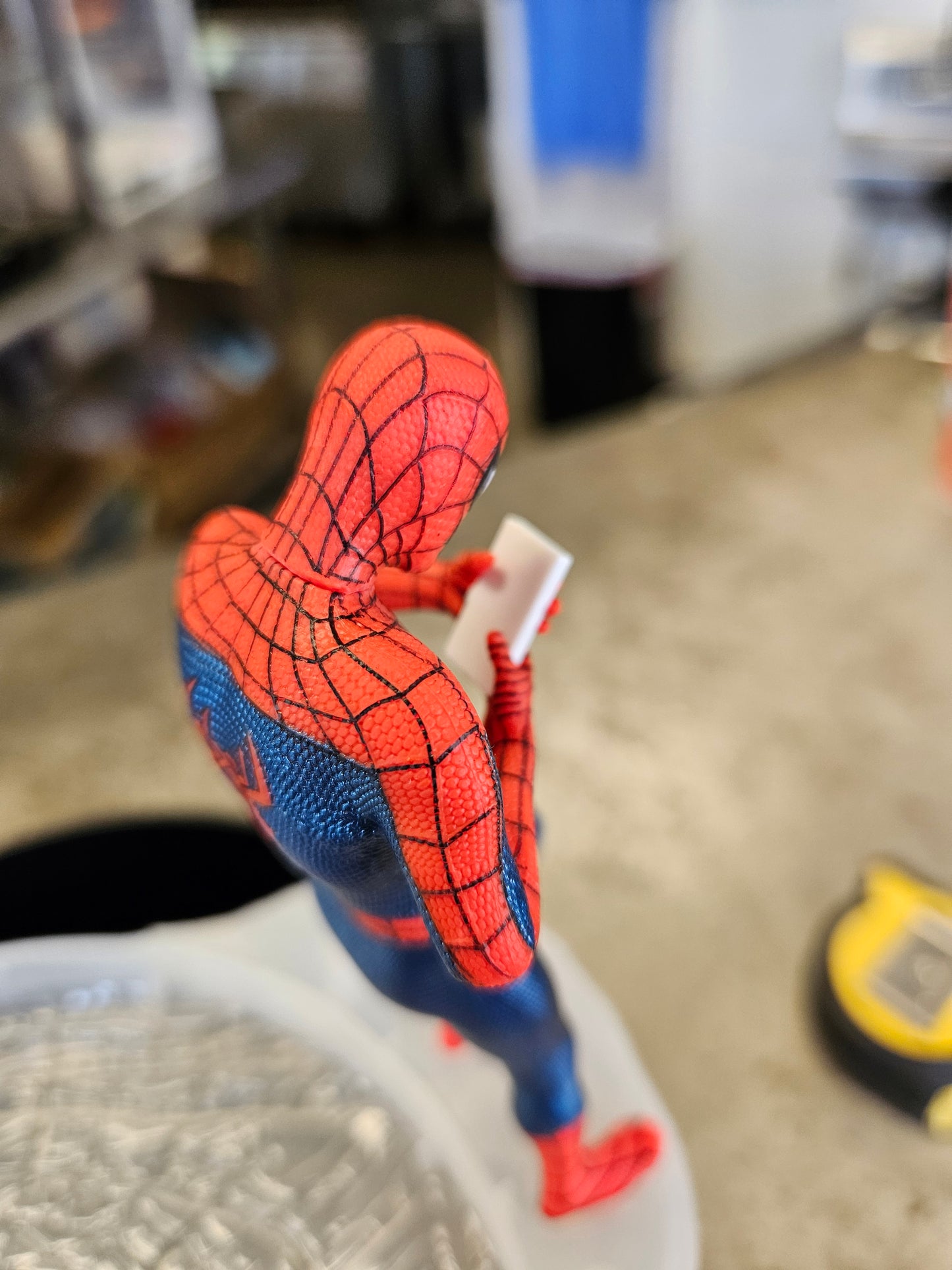Spider-Man Brand New Day 2026 Popcorn Bucket With Hanging Figure Lid - In Hand