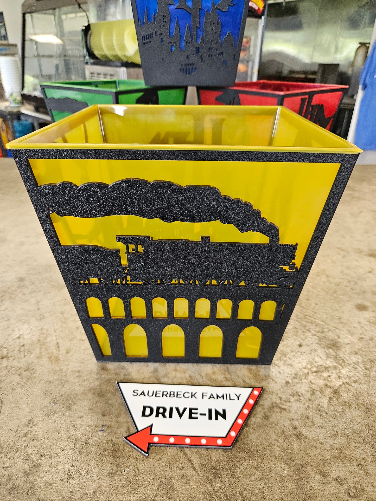 Harry Potter 25th Anniversary YELLOW Popcorn Bucket Silhouette