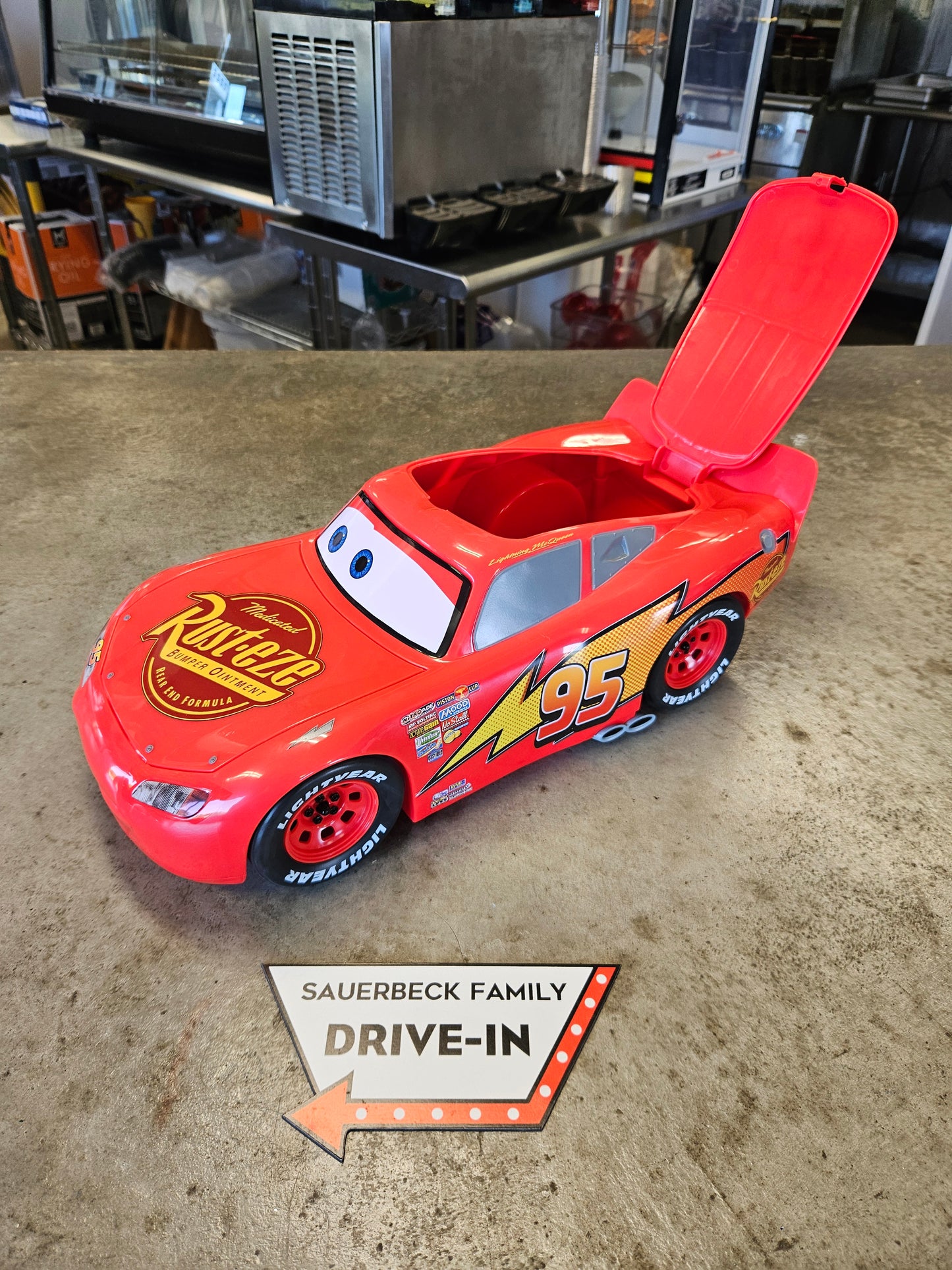 Cars 20th Anniversary Lightning McQueen Car Popcorn Container - 2026