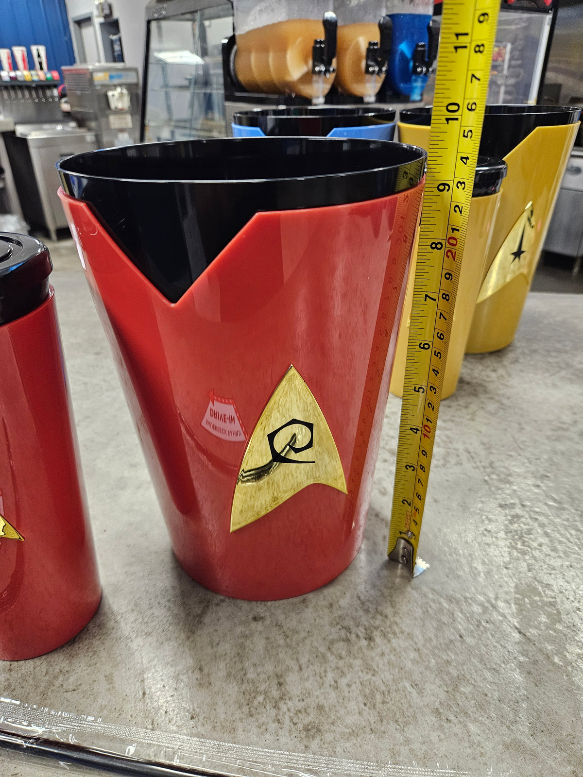 Star Trek SET of 6 - Uniform Popcorn Buckets AND Cups 60th Anniv IN HAND 2026