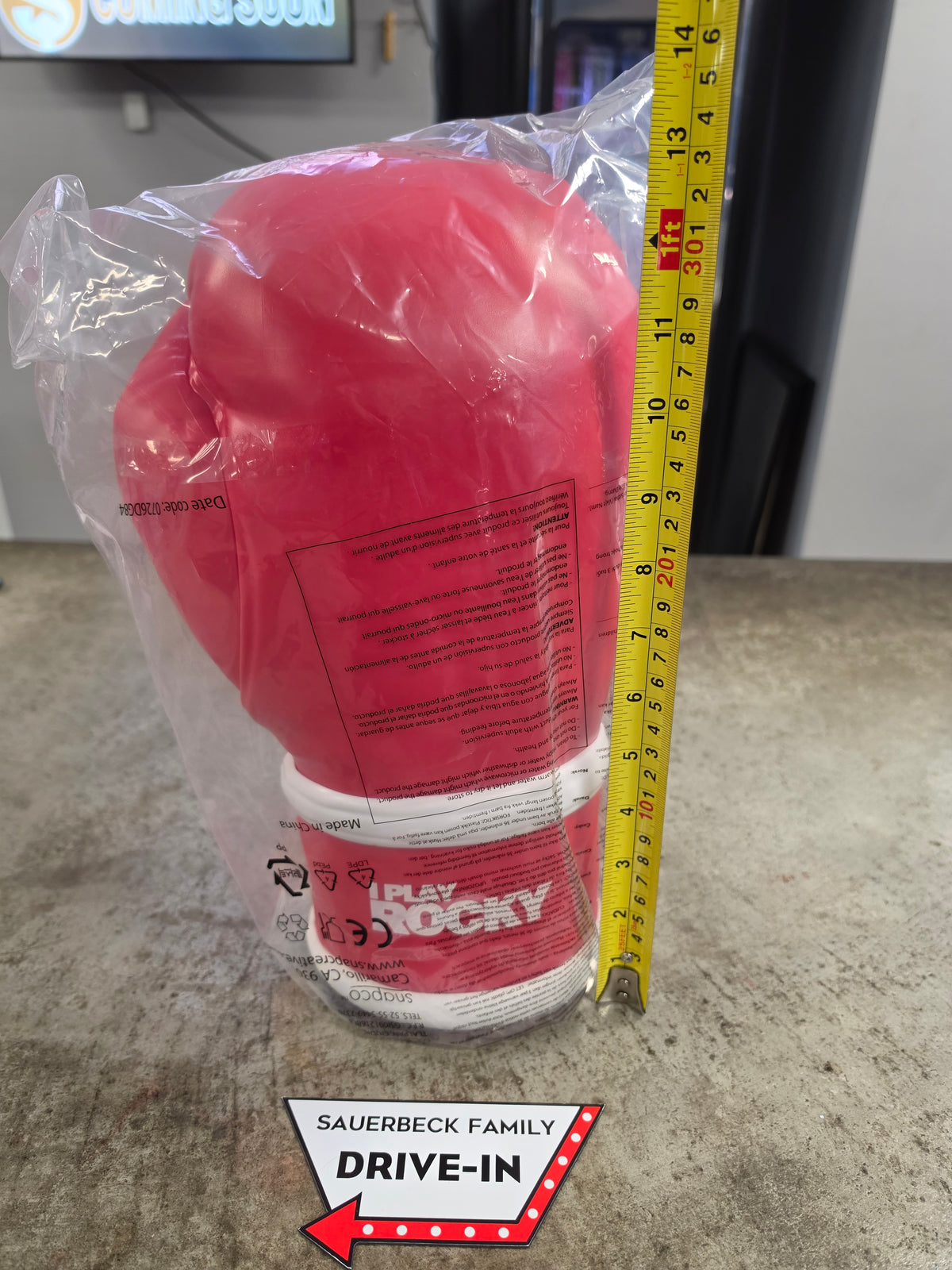 I Play Rocky Wearable Glove Popcorn Bucket - NEW IN HAND