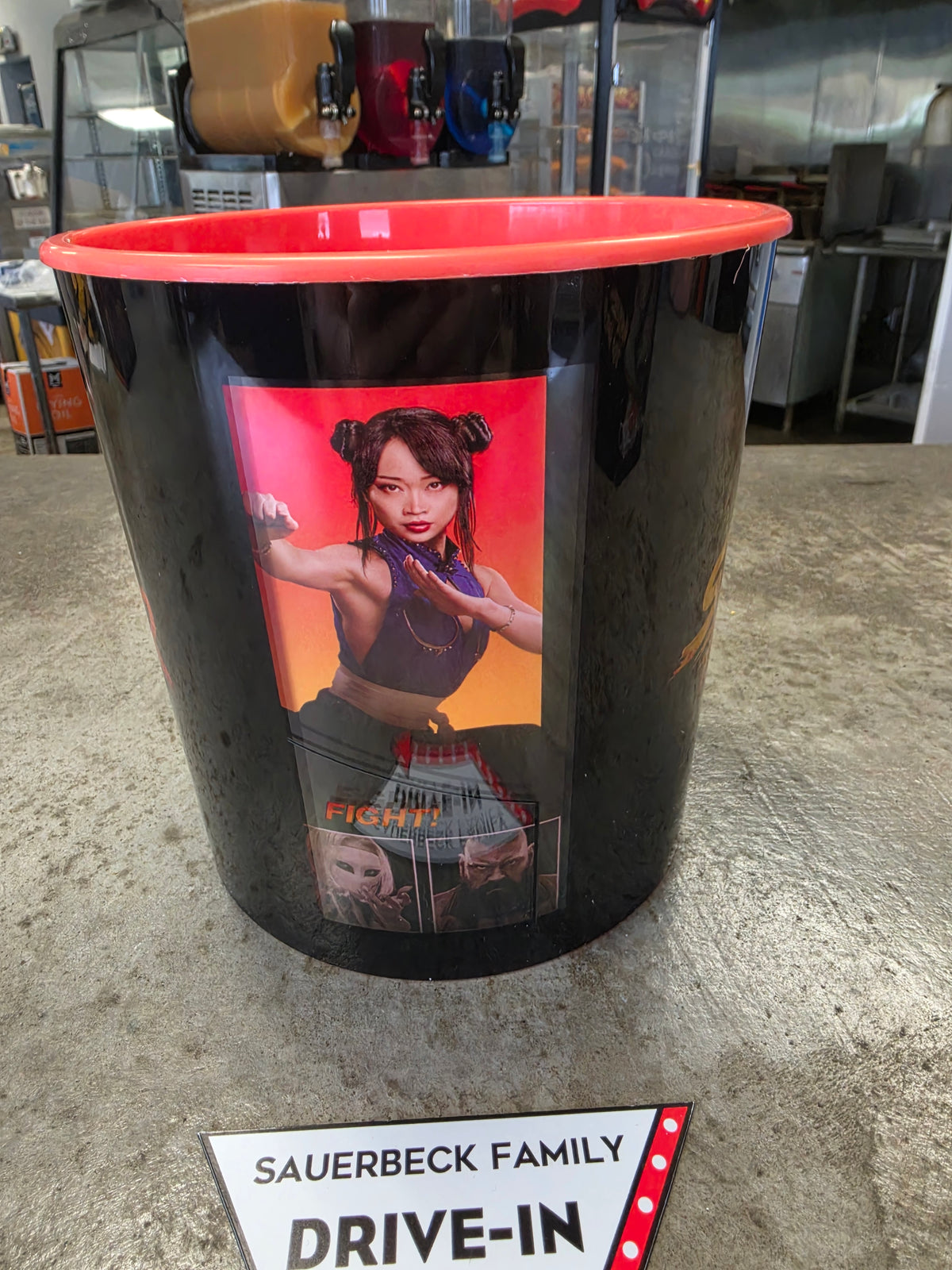 Street Fighter 2026 Movie Player Select Spinning Plastic Popcorn Bucket