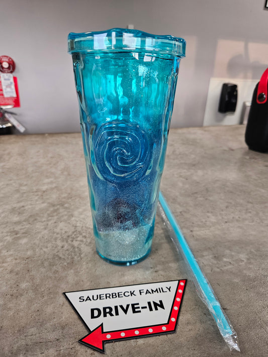 Moana (2026) Live Action - Glitter Sand Double Wall Cup with lid and straw