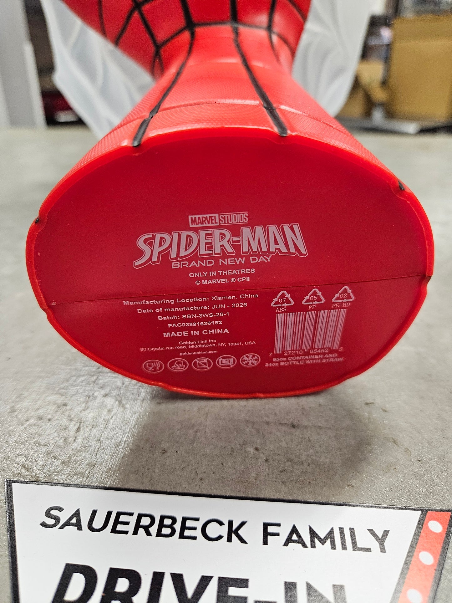 Spider-Man Brand New Day Web Hand Drink & Popcorn Bucket IN HAND 2026