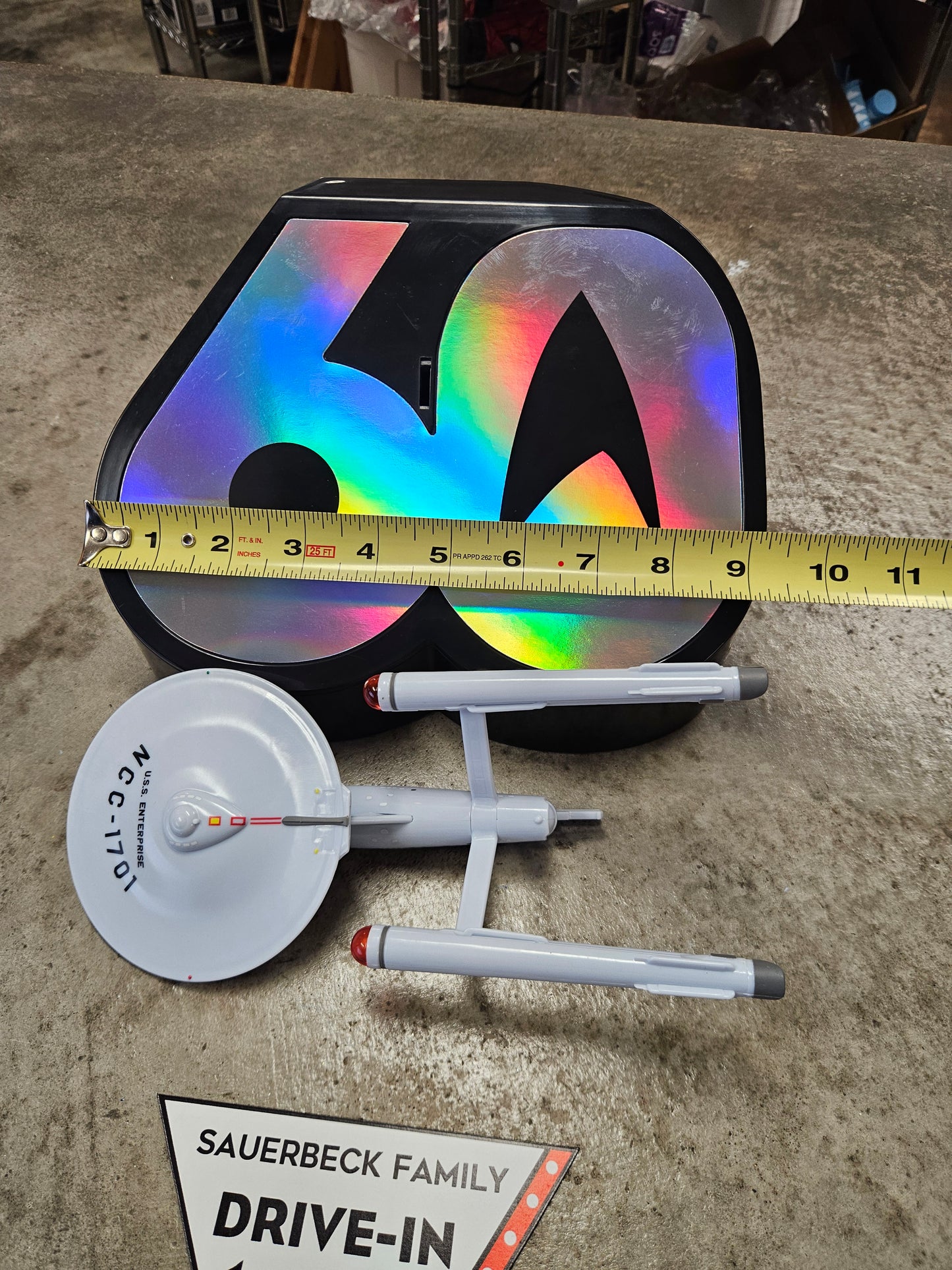Star Trek Enterprise Popcorn Bucket 60th Anniversary IN HAND 2026