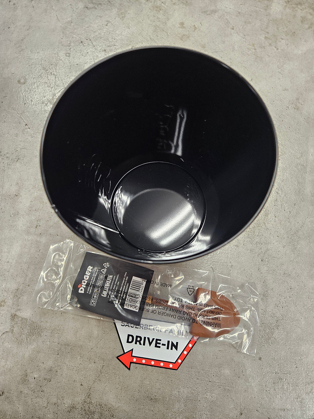 Digger Movie Metal Popcorn Bucket Tin with Shovel