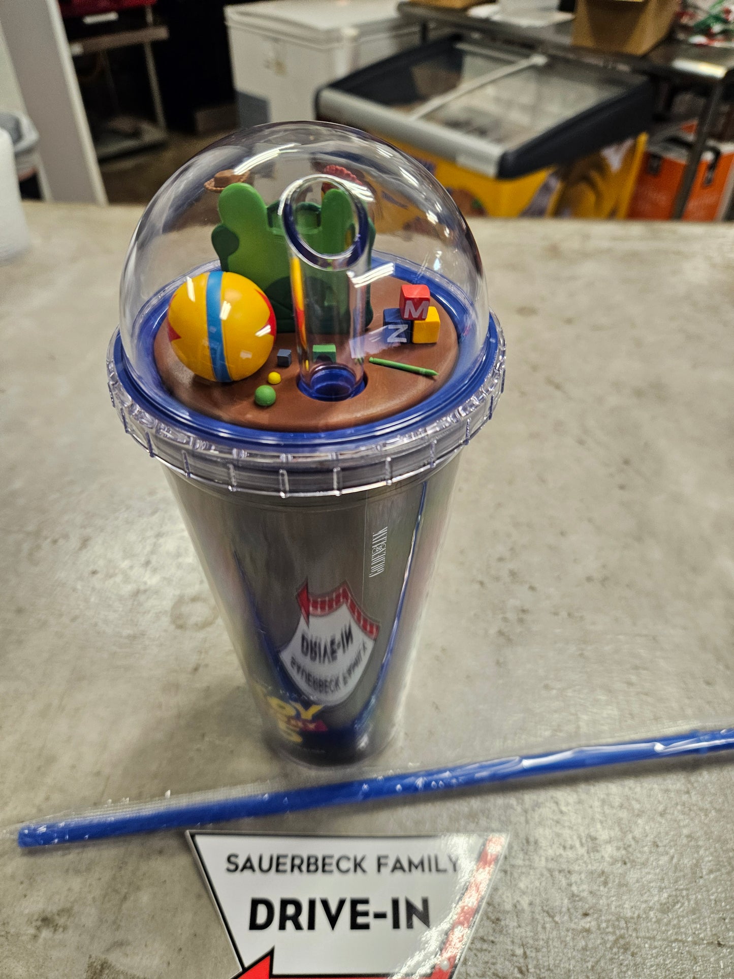 NEW! Toy Story 5 Dome Lid Double Wall Cup IN HAND 2026 with straw